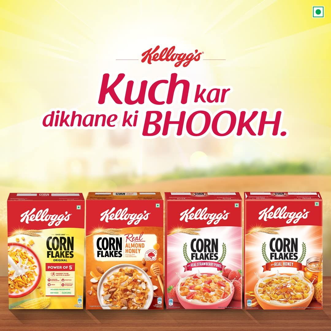 Kelloggs Corn Flakes Original Breakfast Cereal 475gms Pack