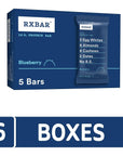 RxBar Protein Bars, Blueberry, Kosher, Gluten Free, 5 Count, 9.15 Ounce (Pack of 6)