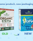 SweetLeaf Organic Stevia Packets - Zero Calorie Stevia Powder, No Bitter Aftertaste, Sugar Substitute for Keto Coffee, Nothing Artificial, Non-GMO Stevia Sweetener Packets, 70 Count