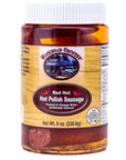 Backroad Country Red Hot Polish Sausage 8oz Pack of 2