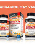 Vitamin B Complex with Vitamin C for Maximum Absorption - Methylcobalamin b12 & Folate Folic Acid Supplement - Vitamins B1 B2 B3 B5 B6 B7 B9 for Immune Energy & Nervous System Support - Non-GMO -60ct