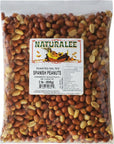 Naturalee Peanuts With Skin Spanish Peanuts 2 lbs  Roasted  Salted  Heart Health High Protein