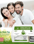 Herbal Hermit Yerba Mate Tea with 100 tea bags Natural Organic Yerba Matte Rich in Chlorophyll Antioxidants and Vitamins Made in USA