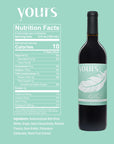 YOURS NonAlcoholic Wine California Red Blend  Award Winning Alcohol Removed Red Wine Only 10 Calories and 2g Carbs