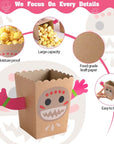 CORODER Moana Popcorn Box DIY Snack Popcorn Box Luau Party Supply Hawaiian Birthday Party Decoration Party Supply Hawaiian Party Decoration Party Favors12PCS