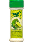 True Lime Crystalized Lime Shaker 229 oz Pack of 3 with By The Cup Stainless Steel Measuring Spoons