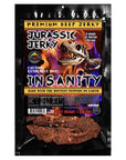 Jurassic Jerky Insanity Beef Jerky  made with the Ghost Habanero  Carolina Reaper the Hottest Pepper on Earth Can you handle the Heat 11Oz Bag