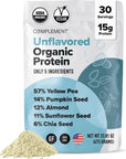 Complement Organic Unflavored Vegan Protein Powder 30 Servings, Pumpkin Seed- 15g