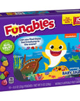 Funables Fruit Snacks, Baby Shark Shaped Fruit Flavored School Snacks, Pack of 10 0.8 ounce Pouches