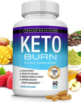 Toplux Keto Burn Pills Ketosis Weight Loss - 1200 Mg Ultra Advanced Natural Ketogenic Fat Burner Using Ketone Diet for Men Women 60 Capsules Supplement