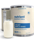 Nutrient Survival Protein Shake - Shelf Stable Up to 25 Years - One Can - 15 Servings