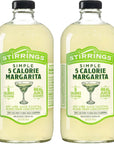 Stirrings 2 Pack Margarita Mix Cocktail Mix 750ml Bottles  Real Juice No Preservatives  5 Calories  Drink Mixer