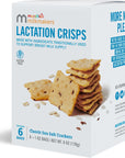 Munchkin Milkmakers Lactation Crisps for Nursing Breastfeeding  Pumping Moms  Gluten Free  Fenugreek Free Crackers with Milk Boosting Ingredients like Oats  Flax