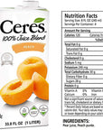 Ceres 100 All Natural Pure Fruit Juice Blend Peach  Gluten Free Rich in Vitamin C No Added Sugar or Preservatives Cholesterol Free  338 FL OZ Pack of 6