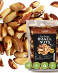 Dry Roasted Brazil Nuts Sea Salted 32oz (2 Pounds)