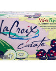 LaCroix 8 Pack Cúrate Múre Pepino Sparkling Water Blackberry Cucumber 12oz Slim Cans Naturally Essenced 0 Calories 0 Sweeteners 0 Sodium 12 Fl Oz Pack of 8