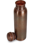 Pure Copper Water Bottle 34 oz Indian Handmade Copper Bottle Ayurveda Healing Benefit Copper vessel With Carry Bag for Drinking Travel Hiking Gym Office Outdoor  Antique Finish  1000ml