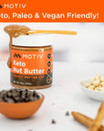 MOTIV Keto Peanut Butter - Low Carb Nut Butter - Peanut Butter Cup - Natural Unsweetened No Sugar Added - Low Calorie, Healthy, Diabetic & Keto Friendly