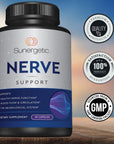 Premium Nerve Support Supplement - with Alpha Lipoic Acid (ALA) 600 mg, Acetyl-L-Carnitine (ALC) & Benfotiamine - Nerve Support Formula for Healthy Circulation, Feet, Hands & Toes - 60 Capsules