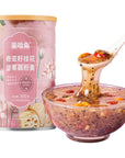 TXDYNLLK Lotus Root Powder Soup Mix Instant Chinese Asian Cuisine Includes Nuts Dried Fruit Chia Seeds Osmanthus Black Sesame Seeds Jujube  Sweet Snacks Box1763 oz 500g