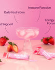 Blume SuperBelly Gut Health and OnTheGo Hydration Packets SugarFree with Prebiotics Probiotics Apple Cider Vinegar Vitamin C and Electrolytes Strawberry Hibiscus 15 Sticks