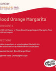 Master of Mixes Blood Orange Margarita Drink Mix Ready To Use 1 Liter Bottle 338 Fl Oz Individually Boxed