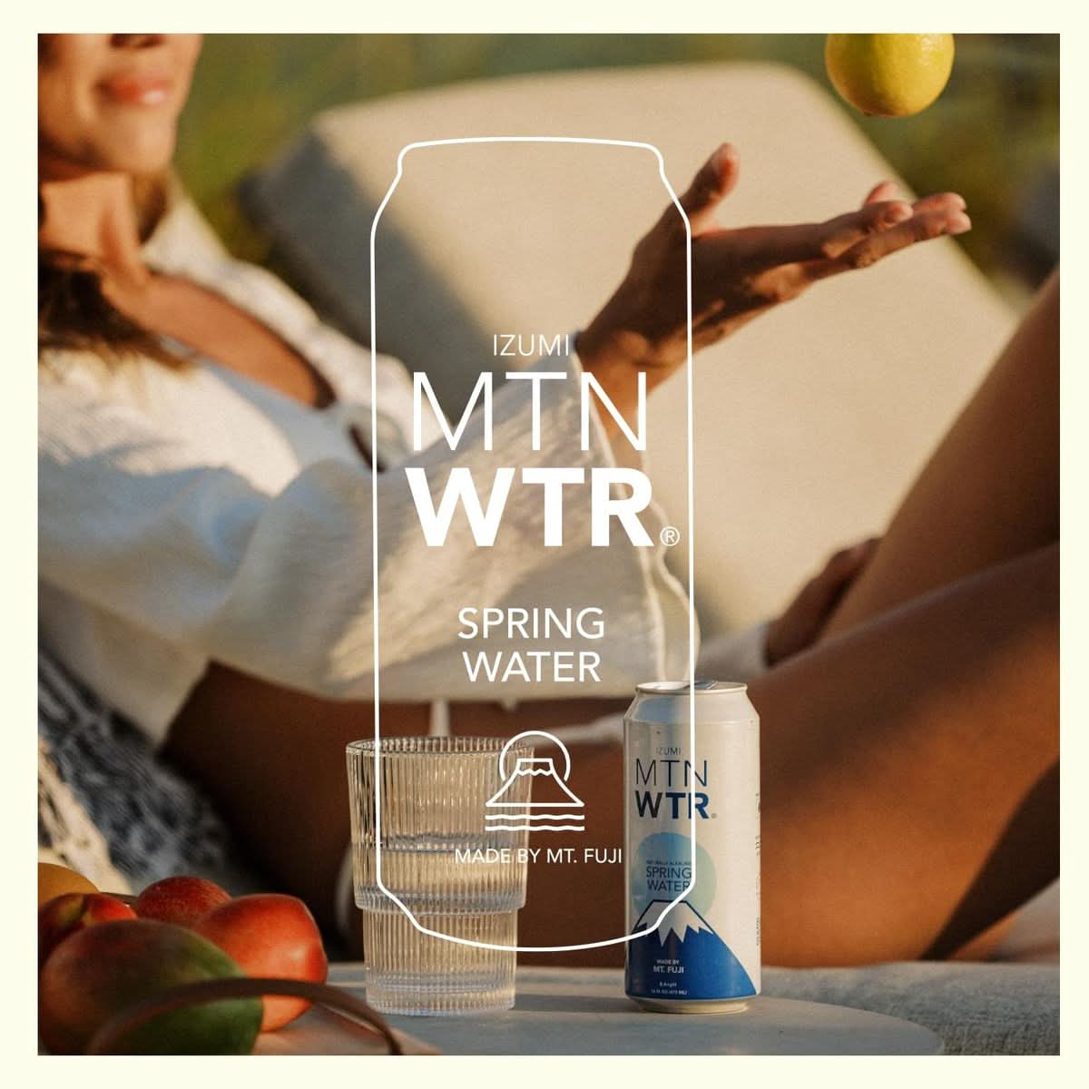 MTN WTR Naturally Alkaline Spring Water  Made by Mt Fuji Japan  Naturally Filtered Alkaline Spring Water in 16oz Recyclable Aluminum Cans Pack of 12