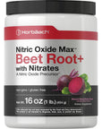 Nitric Oxide Beet Root Powder | 16 oz (454g) | Natural Mixed Berry Flavor | with Nitrates | Vegan, Non-GMO, and Gluten Free Supplement | by Horbaach