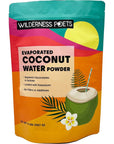 Wilderness Poets 100 Evaporated Coconut Water Powder  No Maltodextrin No Fillers No Additives  1 Ingredient  Instant Mix 32 Ounce