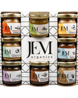 JEM Organics Nut Butter - Sampler Variety All Natural Sprouted Almond Butter, Pistachio Butter and Cashew Butter, Gluten-Free, Vegan, Paleo, Keto Snack, 1 oz 8-Pack…