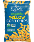 RW Garcia Organic Yellow Corn Chips, Gluten Free, 8.25oz bags, 4 pack