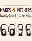 Don Franciscos Organic Cold Brew Coffee 8 Pitcher Packs makes 4 pitchers