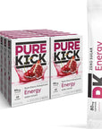 PURE KICK Energy Singles To Go Drink Mix - 12 Boxes with 6 Packets in each Box