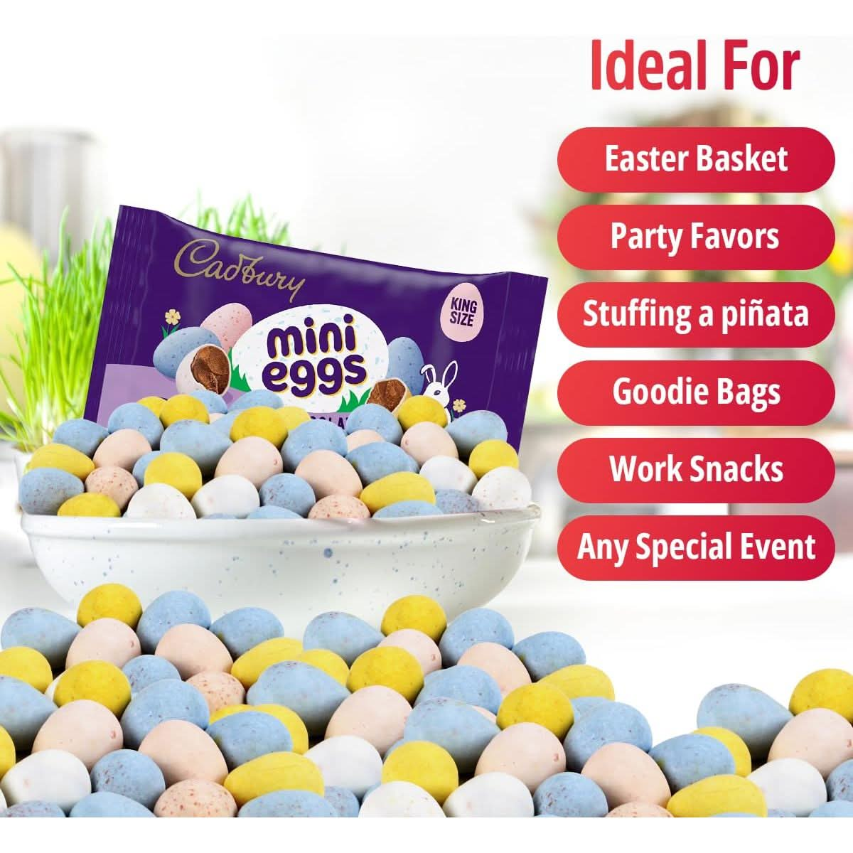 Easter cadbury mini eggs  24 pack  king size bag of 22 oz each bag