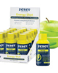 RESET Bioscience Energy Wellness Shot - Sugar Free Natural Daily Energy Booster - B Vitamins + Amino Acids + Lipids - Caffeine Free Focus - No Artificial Ingredients, Non-GMO, GF (Green Apple 15 Pk)