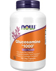 NOW Supplements, Glucosamine '1000', with UL Dietary Supplement Certification, 1 g Per Capsule, 180 Veg Capsules