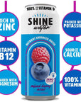 ShineWater Vitamin D Hydration Electrolyte Drink Acai Mixed Berry 12 Pack Sugar Free Naturally Flavored Water Magnesium Zinc Vitamin B12 Folic Acid Plant Based Antioxidants Low Calorie