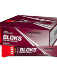 CLIF BLOKS - Black Cherry Flavor with Caffeine - Energy Chews - Non-GMO - Plant Based - Fast Fuel for Cycling and Running - Quick Carbohydrates and Electrolytes - 2.12 oz. (18 Count)