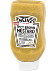 Heinz 100% Natural Spicy Brown Mustard (14 oz Bottle)