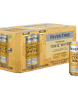 Fever Tree Tonic Water  Premium Quality Mixer  Refreshing Beverage for Cocktails  Mocktails Naturally Sourced Ingredients No Artificial Sweeteners or Colors  150 ML Cans  Pack of 8