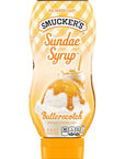 Smuckers Sundae Syrup Caramel Butterscotch  Chocolate Ice Cream Topping Bundle 20 Oz Variety Pack of 3