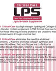 Nutritional Designs LPS Liquid Collagen & Whey Protein Supplement - Sugar-Free Non-GMO Drink - Promotes Healthy Skin & Hair for Men & Women (Cherry, Critical Care)