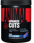 Universal Nutrition Animal Cuts Powder - Metabolic Enhancer, Nootropics, Carnitine, Tyrosine, Diuretic, Great Tasting, Blue Ice Pop, 42 Count