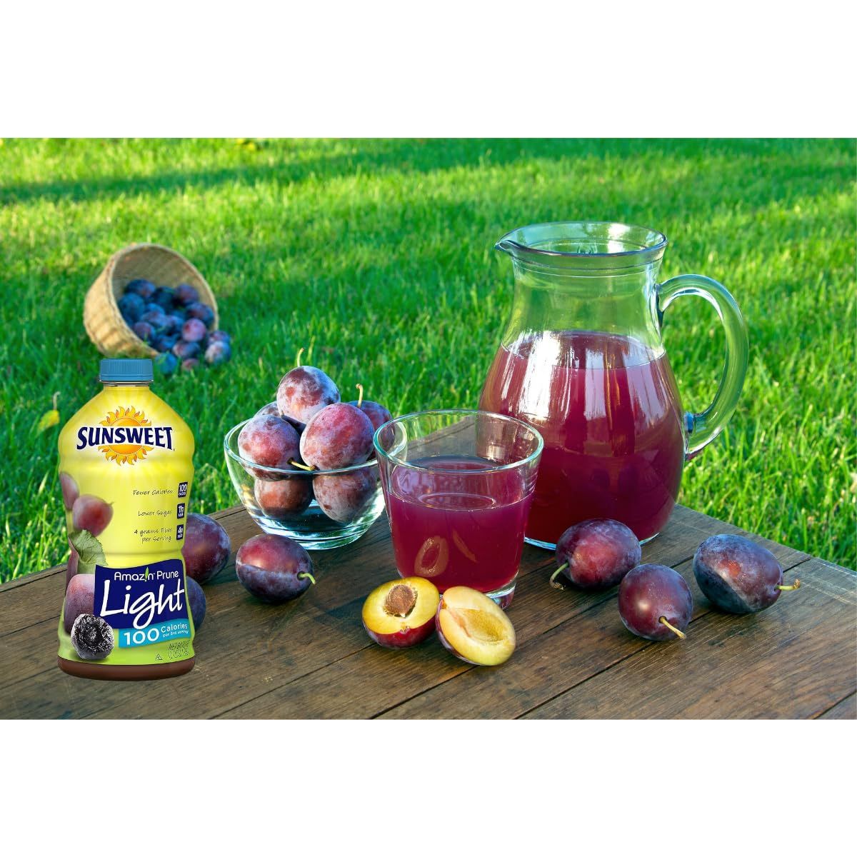 Sunsweet The Amazing Prune Light Prune Juice Cocktail big size 640 FL OZ  Pack of 2 144 FL oz in total