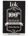 Lok Dark Chocolate Bar 100 Cacao  Fair Trade Kosher Gluten Free Vegan BeantoBar SugarFree No Sugar Alcohol No Artificial Sweetener Keto Friendly LowCarb Paleo  30 Ounce 3 Pack