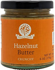 Nutural World - Crunchy Hazelnut Nut Butter 6 Oz (170g) - 100% Pure/Single Ingredient - Great Taste Award winner