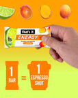 Thats it Mango Lime Caffeine Blends Energy Mini Bars 15 Count AllergyFriendly Nut Free nonGMO Fat  Gluten Free Snacks