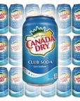 Canada dry club soda sparkling seltzer water 12 fl oz 18 cans total 216 fl oz