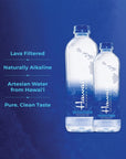 Hawaii Volcanic Water Lava Filtered Naturally Alkaline 100 Recycled Bottle 1 Liter 12  Pack